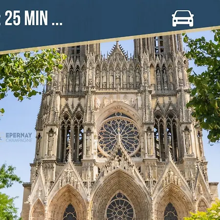 Terrasse 86 - Terrasse & Climatisation - 4-6 Personnes - Daire Épernay